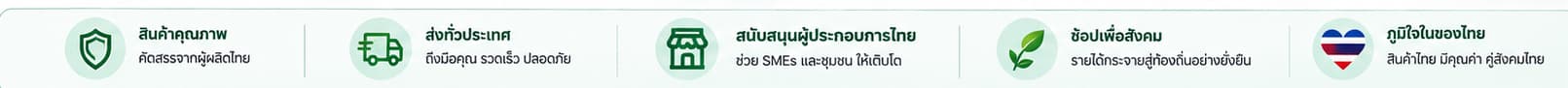 สินค้าคุณภาพ ส่งทั่วประเทศ สนับสนุนผู้ประกอบการไทย ช้อปเพื่อสังคม และภูมิใจในของไทย