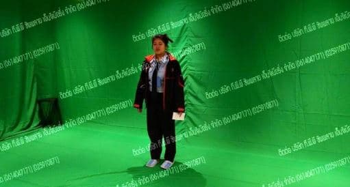 ฉาก Green Screen พร้อมขาตั้ง