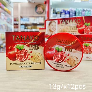 Tanako bb pomegranate bright powder ทานาโกะ แป้งทับทิม 13g/x12pcs 4