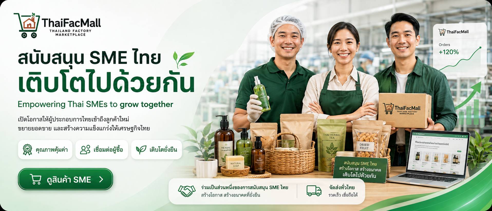 สนับสนุน SME ไทย เติบโตไปด้วยกัน / Empowering Thai SMEs